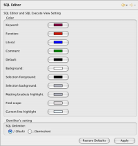 SQL Editor Prefs