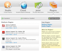 Aptana Home - Plugins