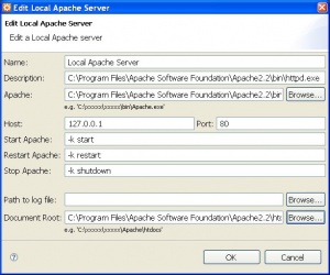 Local Apache settings